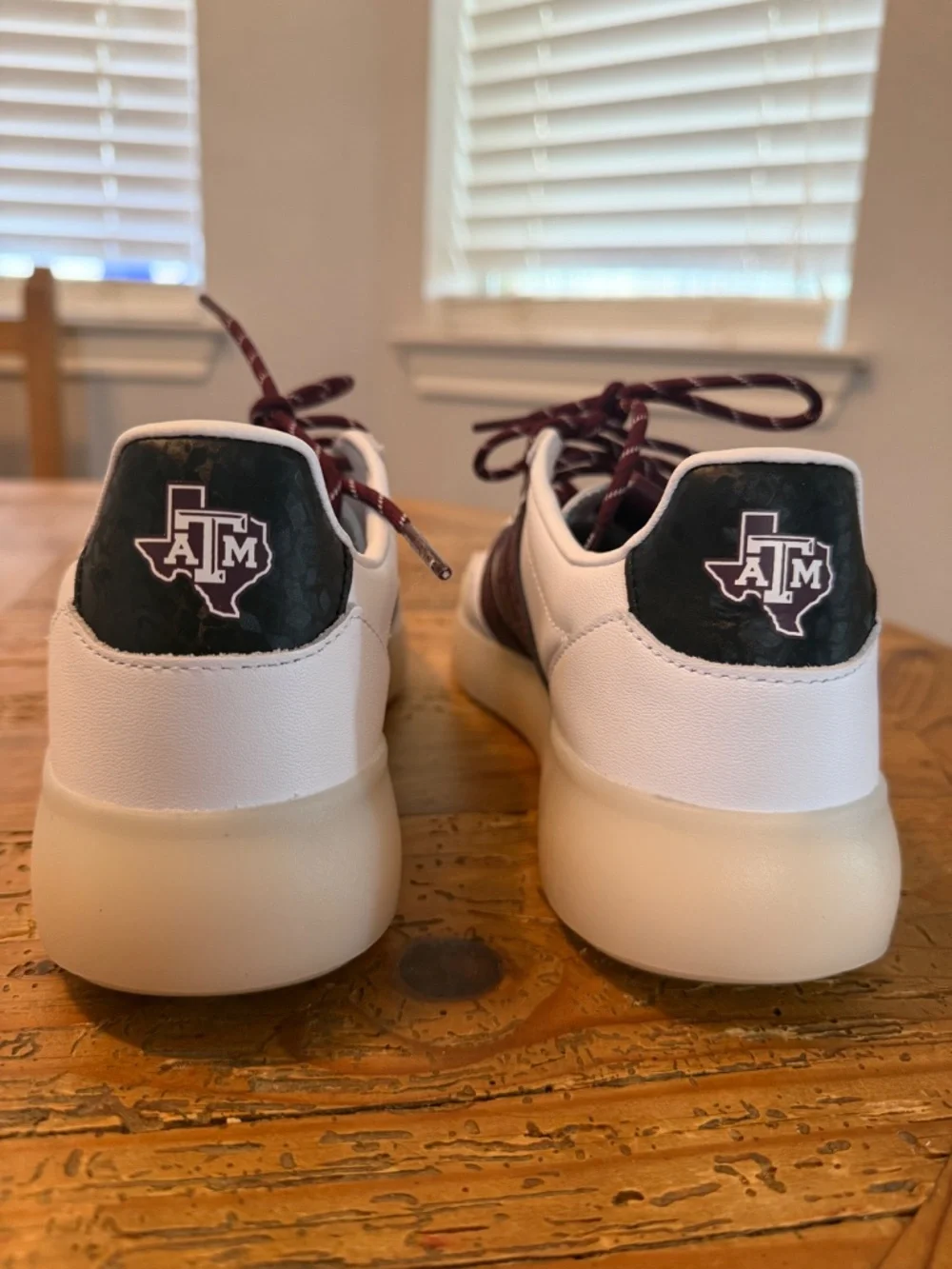 Adidas Maroon & White Barreda Decode Confetti Shoes Men 8/Women's 9.5